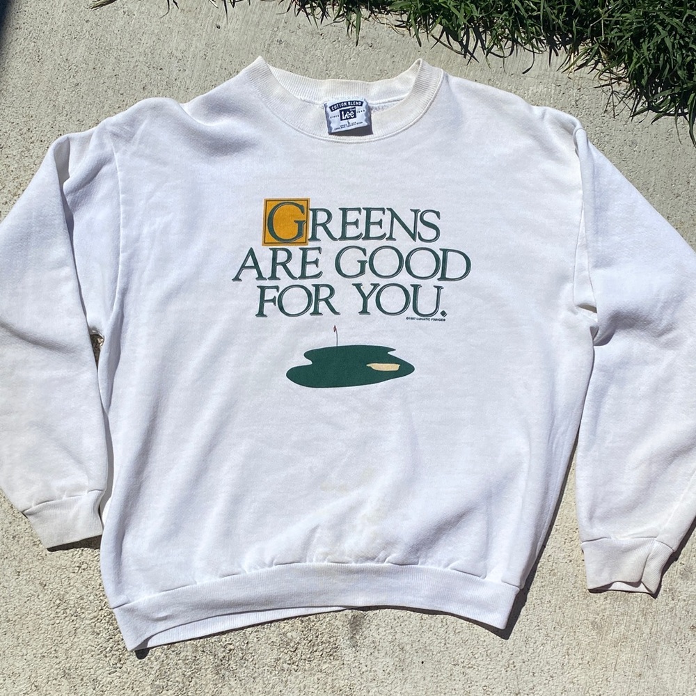 Vintage 90s Golf Graphic Design Crewneck